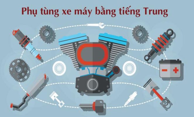 Từ vựng tiếng Trung về phụ tùng Xe máy