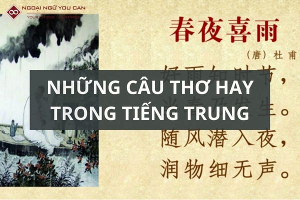 Những câu thơ hay bằng tiếng Trung